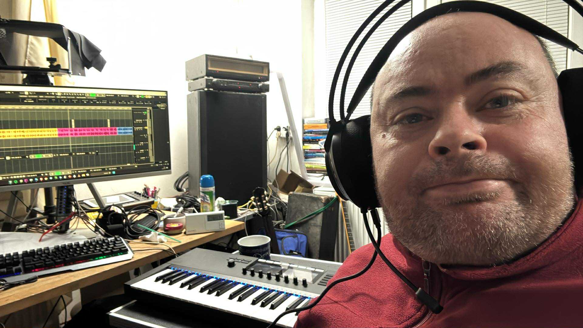 Working on background music in Steinberg Cubase